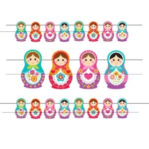 Printable Matryoshka Doll Garland