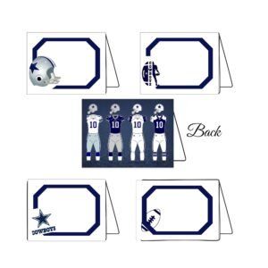 Dallas Football Party Place Cards