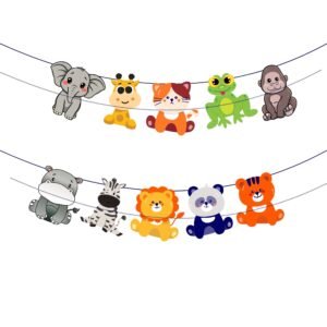 printable baby animal garland
