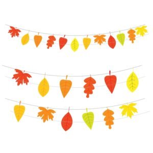 printable autumn leaves garland