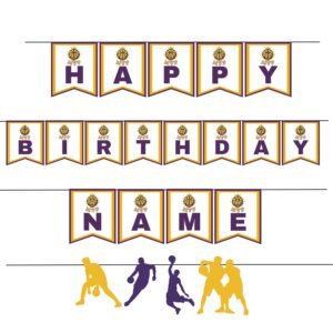 Basketball Birthday Banner Printable