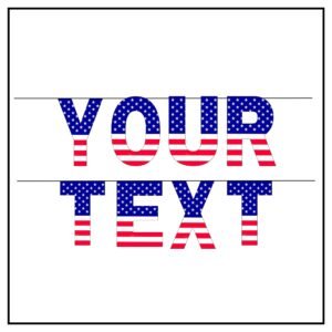 Stunning Printable USA Flag Alphabet letters A-Z and numbers in stars and stripes pattern for DIY banners.