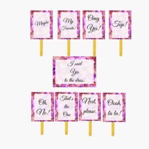 Wedding dress fitting feedback cards