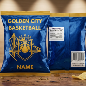 Golden City Basketball Chip Bag