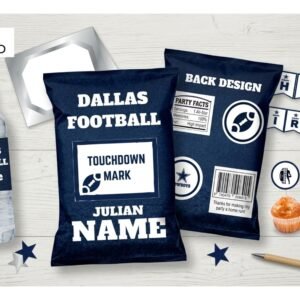 Personalized Dallas Football Chip Bag Design