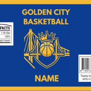 Golden City Basketball Chip Bag