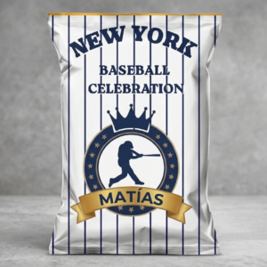 Custom New York Baseball Chip Bag