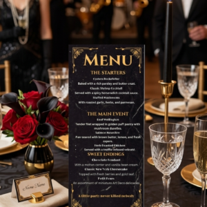 Gatsby Menu Card