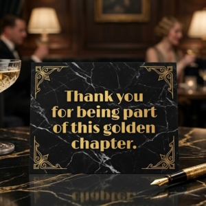 Gatsby Thank You Card
