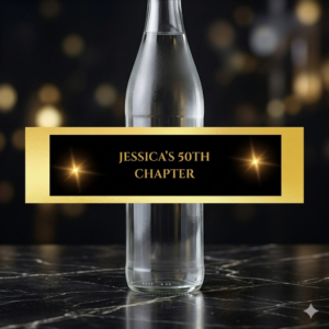Hollywood VIP Custom Water Bottle Label