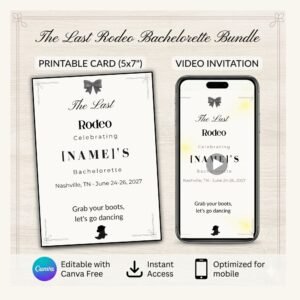 Midnight Rodeo Bachelorette Video Invitation