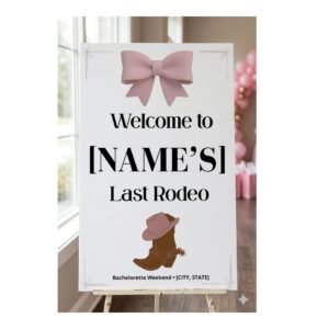 Nashville Pink Bachelorette Welcome Sign