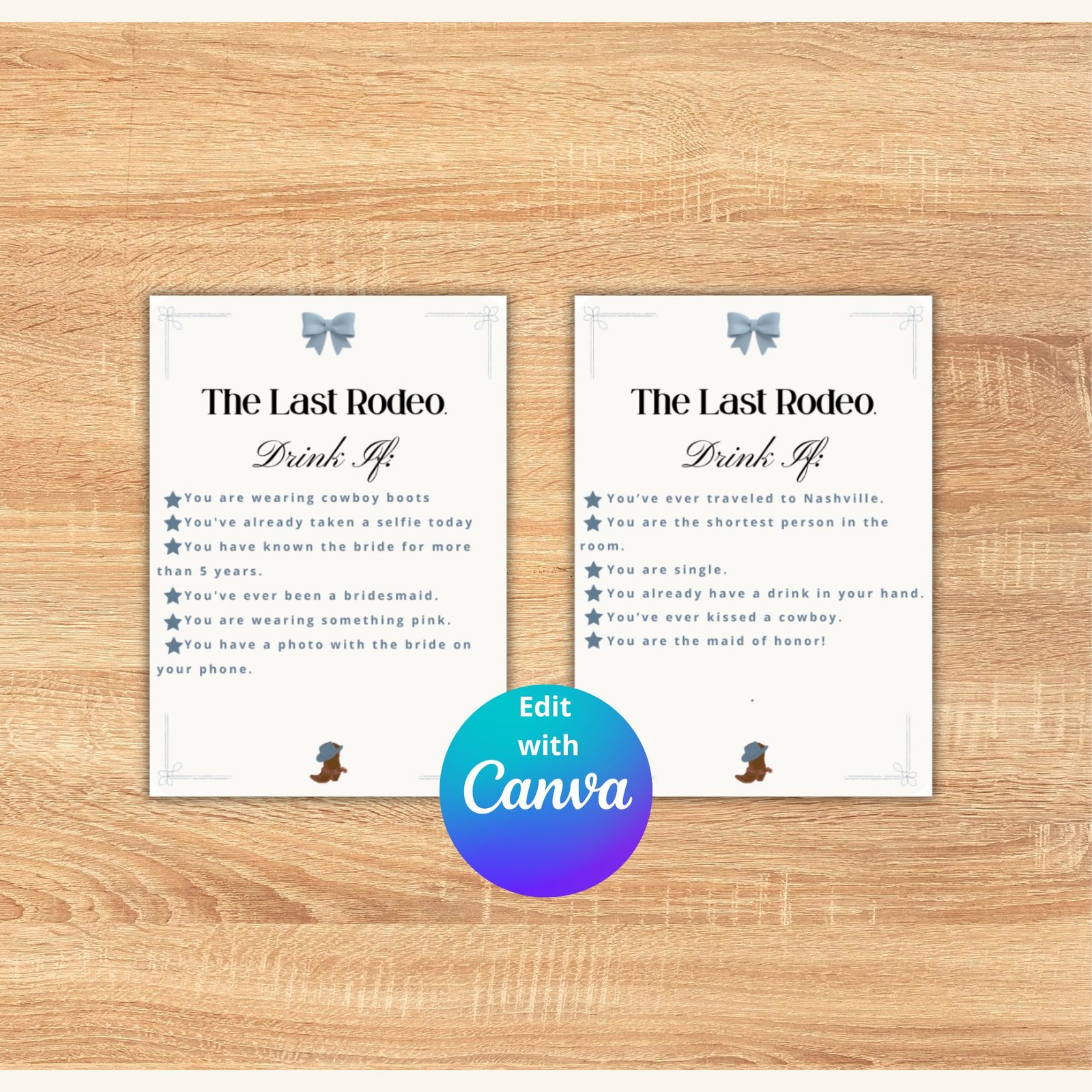 Coastal Cowgirl Bachelorette Games