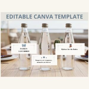 Coastal Cowgirl Water Bottle Labels