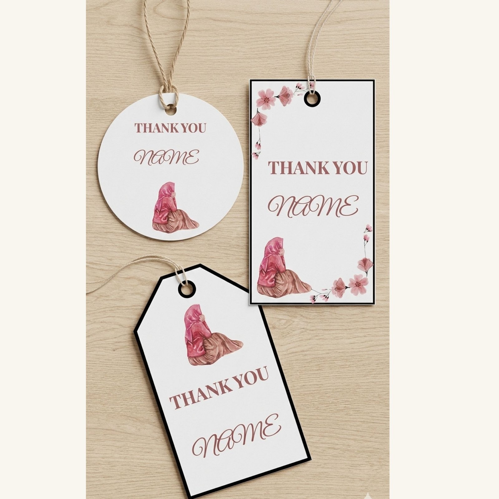 Elegant Hijab Party Bundle. Modest Celebration Decor Kit, All-in-One Digital Party Set, Unlimited Printing - Image 8
