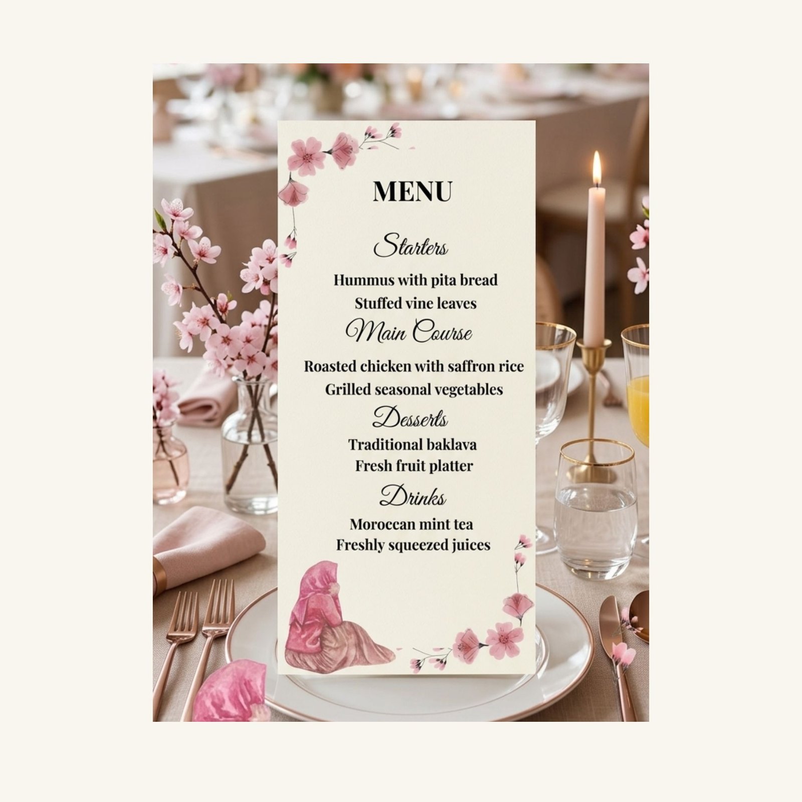 Elegant Hijab Party Bundle. Modest Celebration Decor Kit, All-in-One Digital Party Set, Unlimited Printing - Image 7