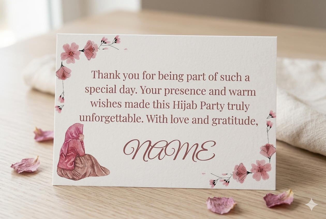 Elegant Hijab Party Bundle. Modest Celebration Decor Kit, All-in-One Digital Party Set, Unlimited Printing - Image 9