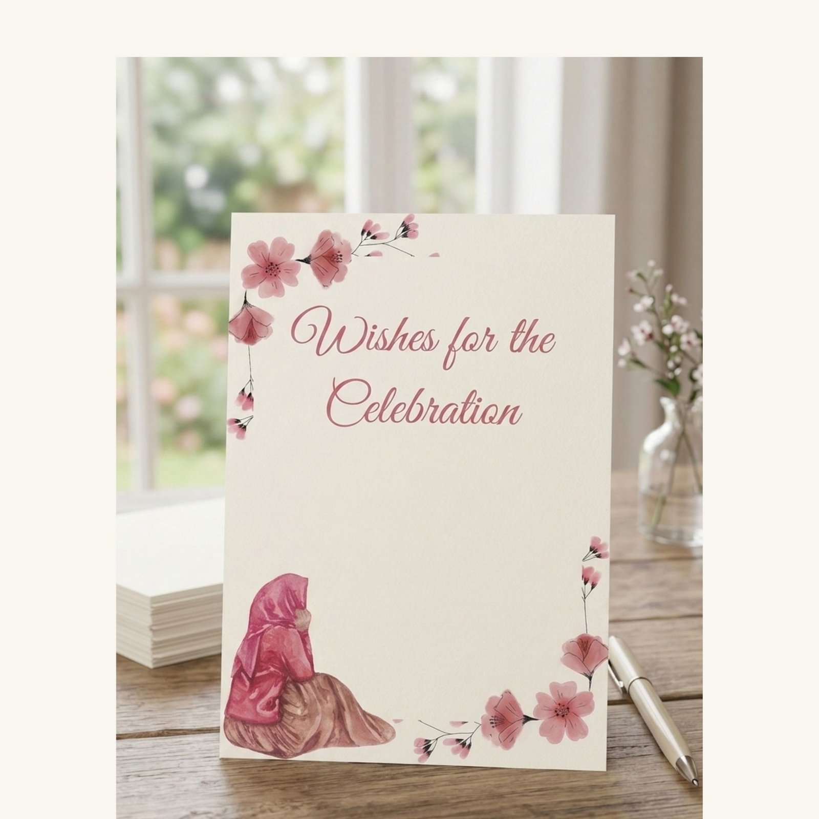 Elegant Hijab Party Bundle. Modest Celebration Decor Kit, All-in-One Digital Party Set, Unlimited Printing - Image 6