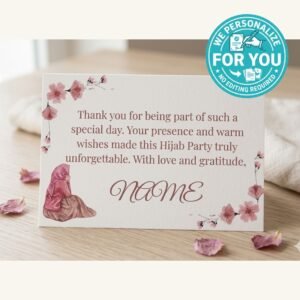 Hijab Party Thank You Cards