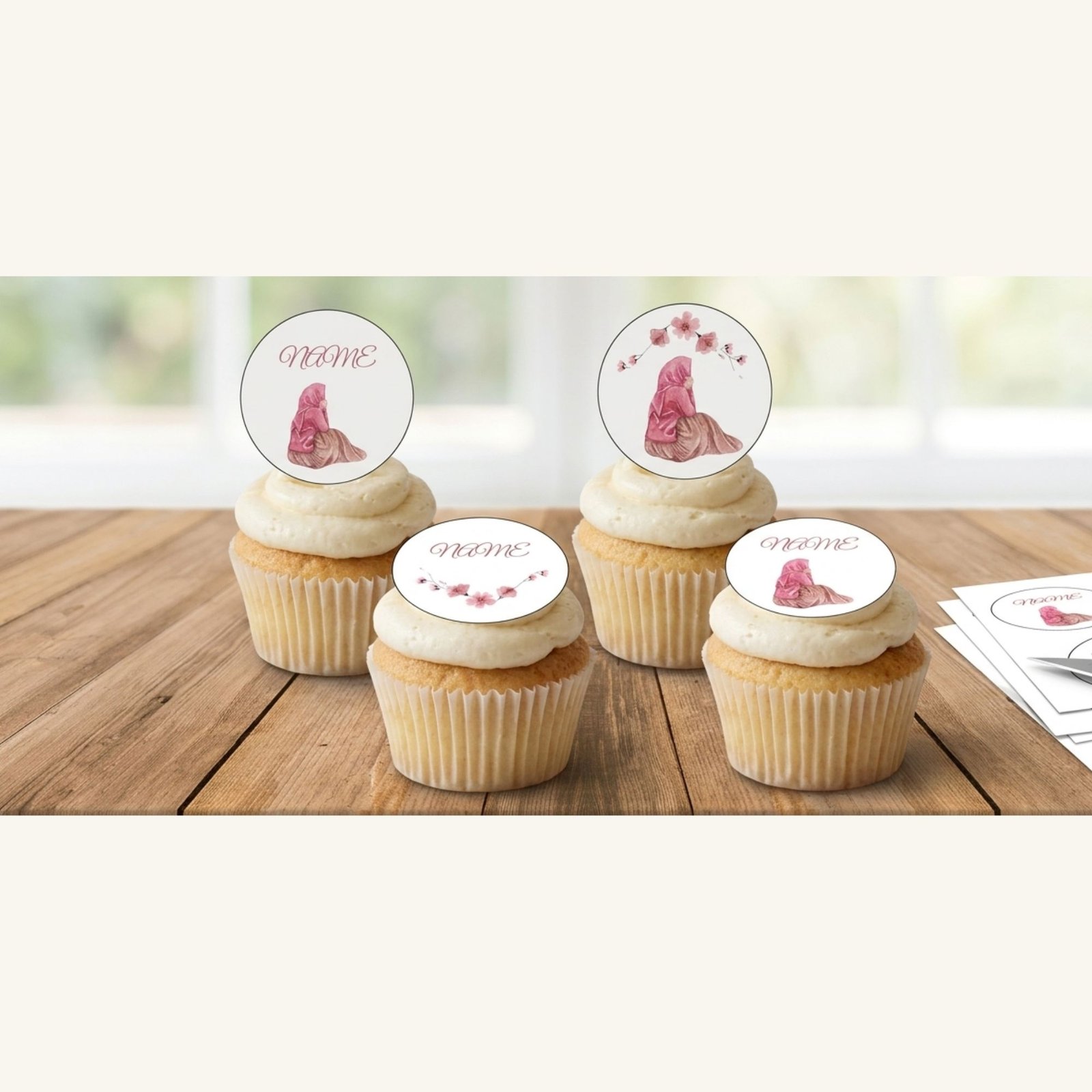Elegant Hijab Party Bundle. Modest Celebration Decor Kit, All-in-One Digital Party Set, Unlimited Printing - Image 4